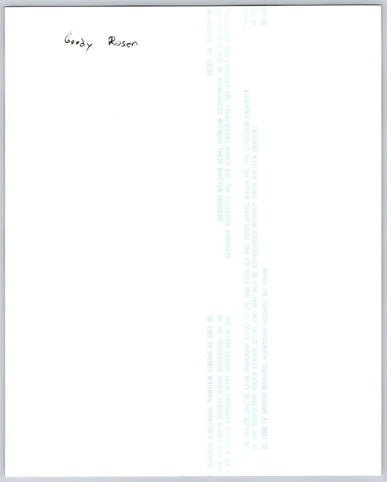 Signed Photo of Al Rosen In Cleveland Indians Uniform - Image 2 of 2