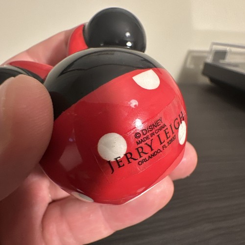 Mickey and Minnie Mouse Disney Ceramic Salt and Pepper Shakers Set, Red & Black - Picture 9 of 12
