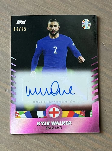 TOPPS “I Am Jose Mourinho” EURO 2024 Card Kyle Walker Autograph Auto /25