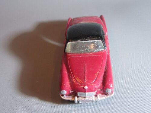 A462 Vintage 1959 Dinky 187 England VW Karmann Ghia Ridipinti Rosso 1:43 - Foto 6 di 7