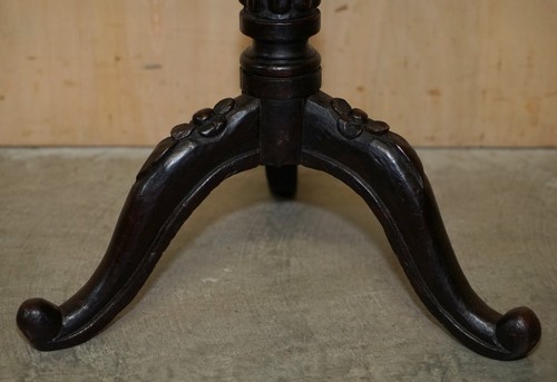 FINE ANTIQUE VICTORIAN 1880 PIETRA DURA SPECIMEN MARBLE SIDE END LAMP TABLE - Picture 7 of 12