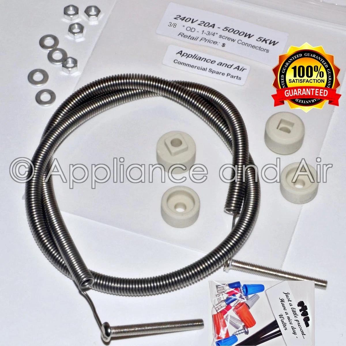 Mobile Home Furnace Electric Heater Element Coil Bolt 3/8u0026#034; Restring  +instruction | eBay