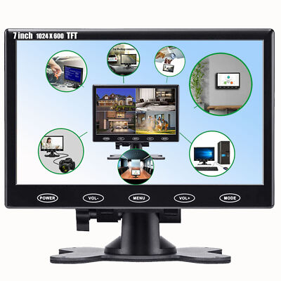7''/9''/10'' LCD CCTV Car Monitor PC Screen AV/RCA/VGA/HDMI 1080P for Raspberry Pi