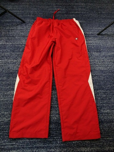 Champion Red Track Long Pants Warm Up 