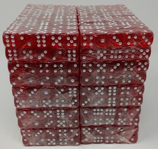 Wholesale Lot of 1000 Red Dice standard 16mm size