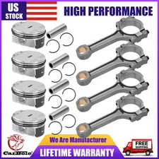 Connecting Rod Engine Piston Ring Kits For Buick Chevrolet GMC Saturn 12578324
