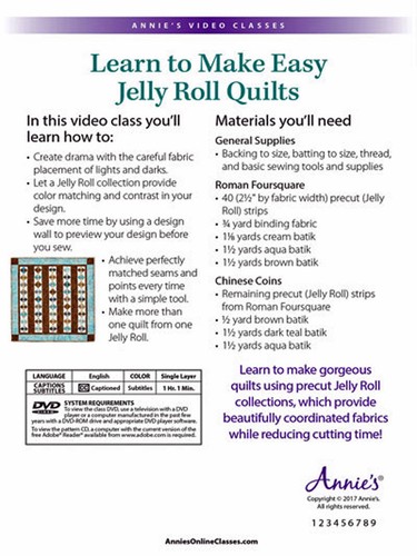 Learn to Make Fast Easy Jelly Roll Quilts by Annie's Attics Video Class CD NEW - Picture 4 of 7