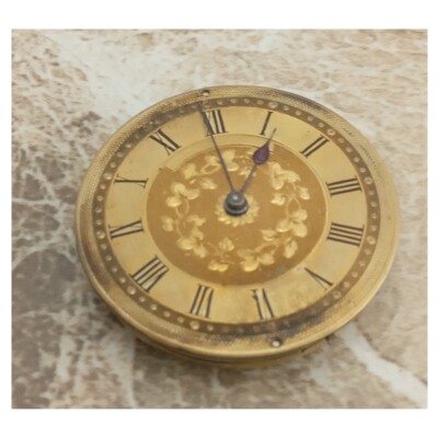 Beautiful  Swiss Lepine Silt-Gilt Dialed Pocket Watch Movement, 1880 GWO