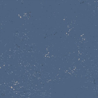 Clothworks - Purrfection - Splatter - Digital - Blue, Fabric BTY