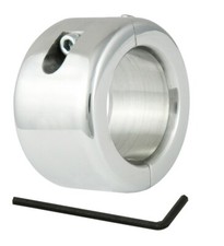 BDSM 40mm Edelstahl Ballstretcher runden Kanten Penisring Hodenring Hodengewicht