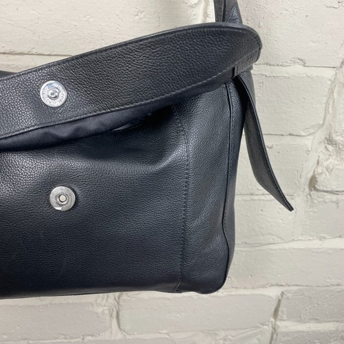 Marks & Spencer Schwarz Leder Schultertasche Handtasche Crossbody Riemen Medium - Bild 9 von 12