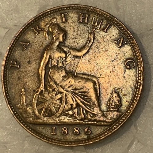 1886 Victoria Farthing — photo from the most recent tracked eBay sale