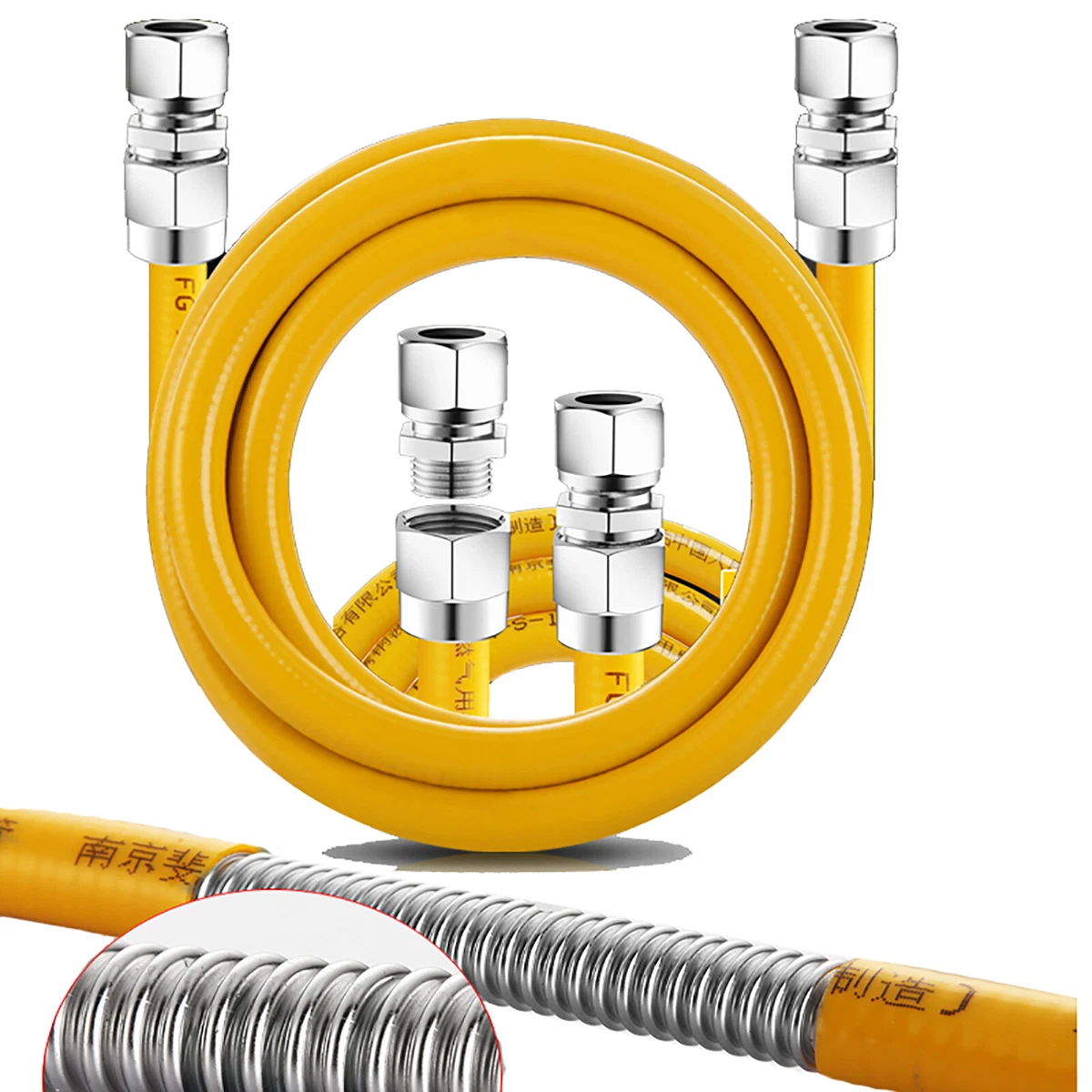 304 Stainless Steel Flexible Hose Natural Gas Propane Gas, 47 OFF