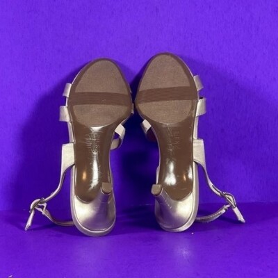 naturalizer taimi dress sandals champagne Naturalizer Women's Champagne Taimi Strappy Heel Slingback Dress Sandals Sz 6.5