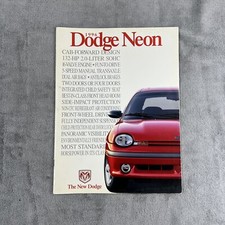 1996 Dodge Neon Brochure With Color Chart Vintage