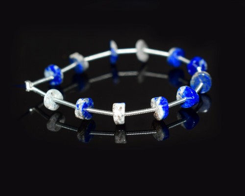 Brin De Perles Rondes Facettées En Lapis-lazuli Naturel – 2-3 Mm, 12 Pouces – Qualité A+, Inde