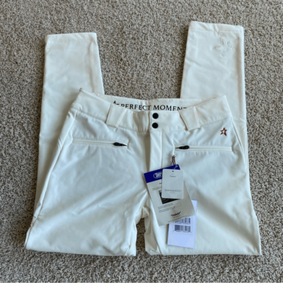 PERFECT MOMENT Aurora slim-leg ski pants White NWT size Large