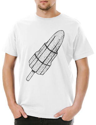 Rocket Ice I Herren T-Shirt Rocket Raketen Rakete Ice Cream Eis fusée razzo