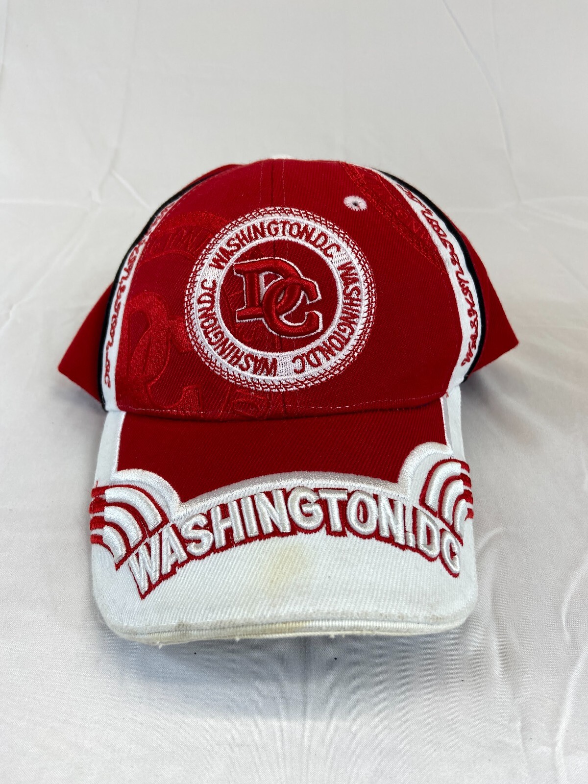 Washington DC Baseball Cap Strapback Hat Red Whit… - image 12
