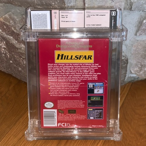 New NES Advanced Dungeons & Dragons: Hillsfar WATA 8.5 Factory Sealed Game - Picture 3 of 5