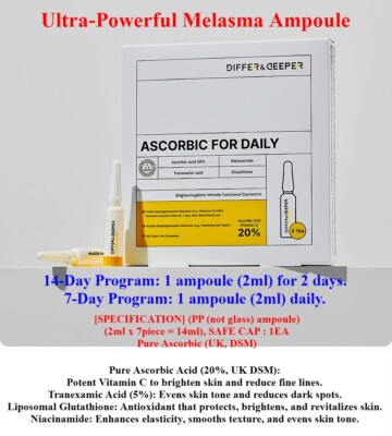 TRUE Ascorbic (20%) + Tranexamic (5%) + Glutathione (liposome)  Ampoule