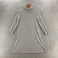 American Eagle Outfitters Turtle Neck Sweater Dress S Grey Viscose Blend Knitted