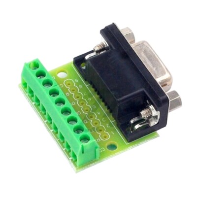 Exquisite DB9 Male/ Female Connector Screw Terminal Block