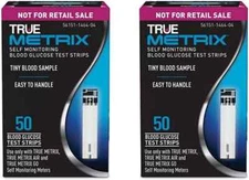 True Metrix Blood Glucose Test Strips 50ct x 2 boxes!  FREE SHIPPING