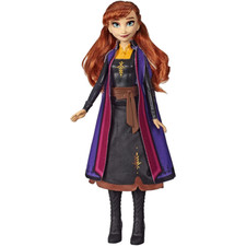 Image of Disney Frozen 2 Anna Fashion Doll Autumn Swirling Adventure (Box Damaged)