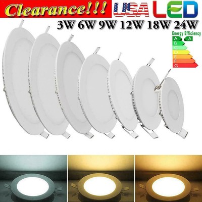 BSOD LED Panel Lights - Ultra Thin Recessed Ceiling Lights 4W To 24W