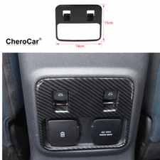 Carbon Fiber Rear Window Lift Control Switch Cover Trim For Ford Bronco 2021+ 
