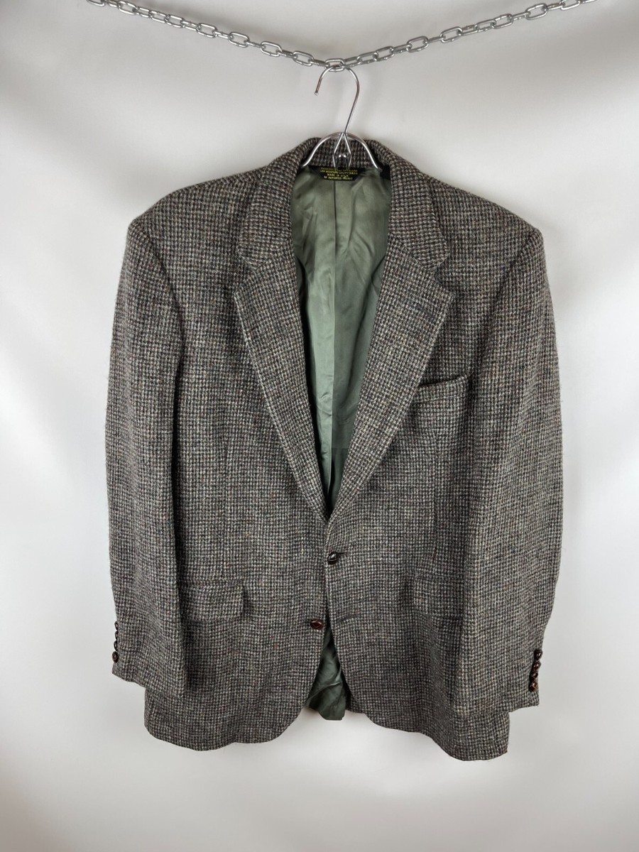 Harris tweed vintage Scottish wool made in USA blazer jacket | eBay