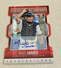 2014 Panini Elite Extra Edition Inspirations Die Cut Auto #54 Mac James /100