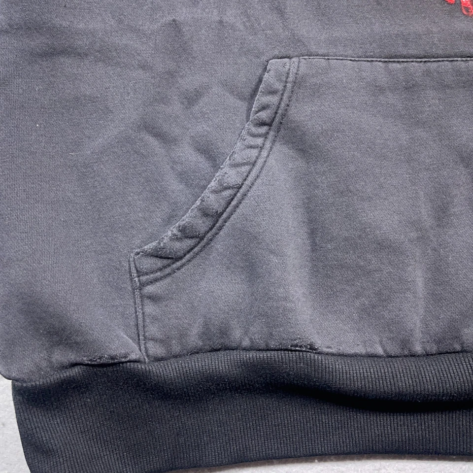 De Colección Granada Ejército Sudadera con Capucha Hombres Mediana Negra Sudadera Pullover Desteñida Foto 4 de 4