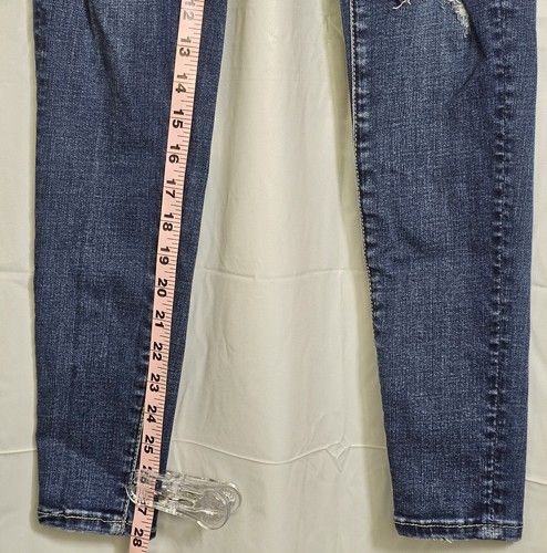 American Eagle Super Stretch Jegging Jeans Women's 0 Blue High Rise Distressed - Picture 15 of 21