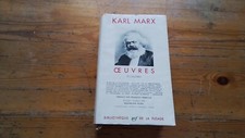 La Pléiade, KARL MARX - OEUVRES. ECONOMIE I (1). 1963, RC26d24