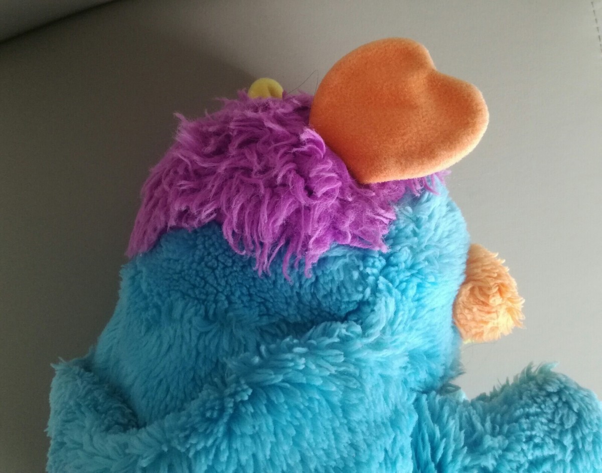Ancienne Peluche Popples Bleue Mattel - Années 1980 - Vintage