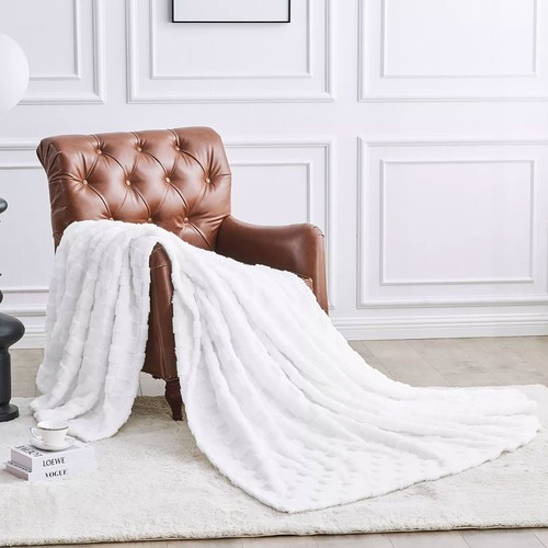 Extra Large Jacquard Throw Fluffy Warm Fleece Over Soft Sofa Bed Settee Blanket - Picture 126 of 180