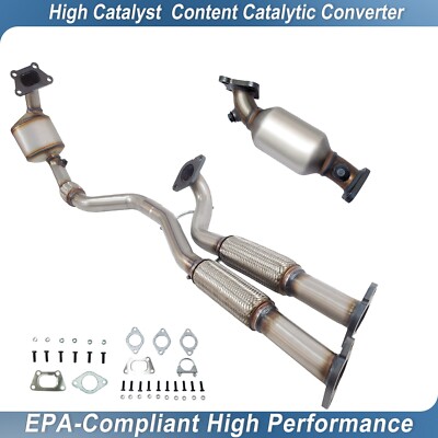 2x For 2012 - 2016 Cadillac SRX 3.6L Front Catalytic Converter EPA Approved