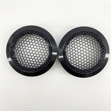 2- 2" Aluminum Black Speaker Cover Mesh Grill For Car Audio DJ PA Tweeter Speake