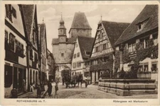 CPA AK Rothenburg- Rodergasse m. Markusturm GERMANY (1074989)