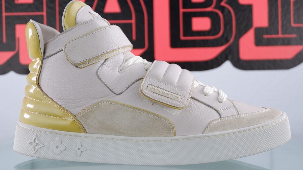 NEW Louis Vuitton Kanye West Cream Jaspers Size 8.5 White NEW Louis Vuitton Kanye West Cream Jaspers Size 8.5 White