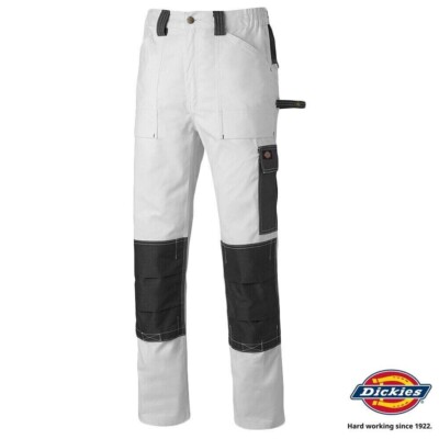 Dickies Grafters Duo Tone Arbeitshose GDT290 Weiß / Grau Größe 40 S.