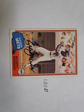 1981 Topps Elliott Maddox Autographed Signed Baseball Card 