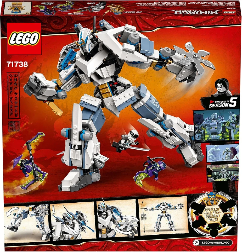 LEGO NINJAGO 71738 TITAN ROBOT DE ZANE NUEVO PRECINTADO - Imagen 2 de 4