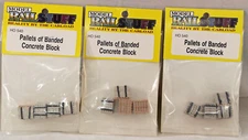 Model Railstuff - Pallets of Concrete Block - Lot of Three - Item #HO 540 - NIB