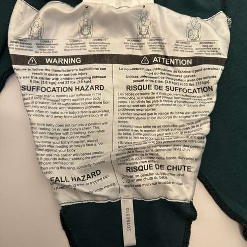 Moby classic wrap baby carrier in pacific color - Bild 5 von 6