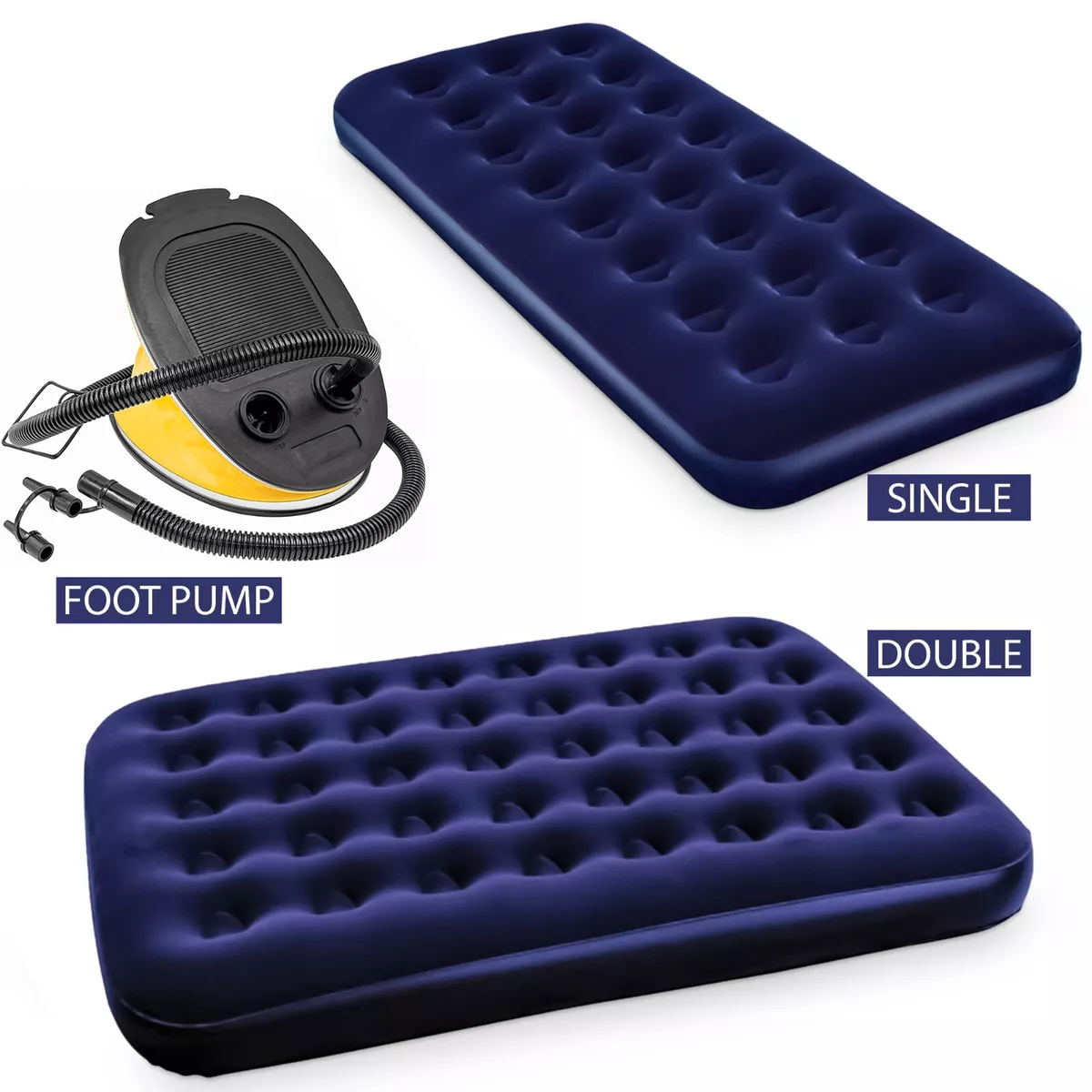 Camping air bed shop pump