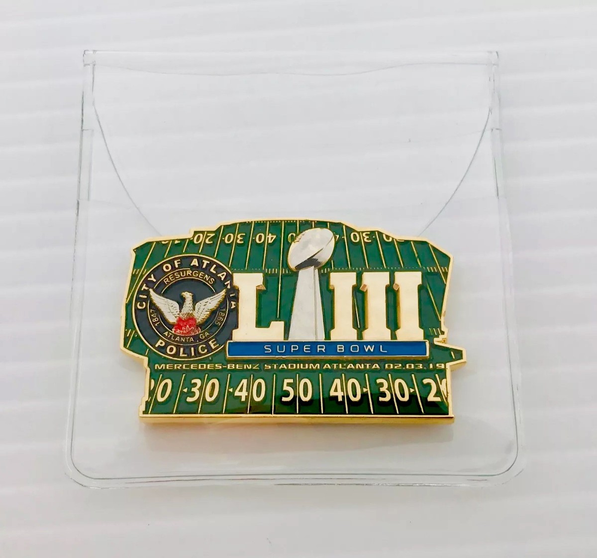 Super Bowl 53 Atlanta Police NFL Football New England LA Rams