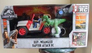 jurassic world jeep wrangler raptor attack rc
